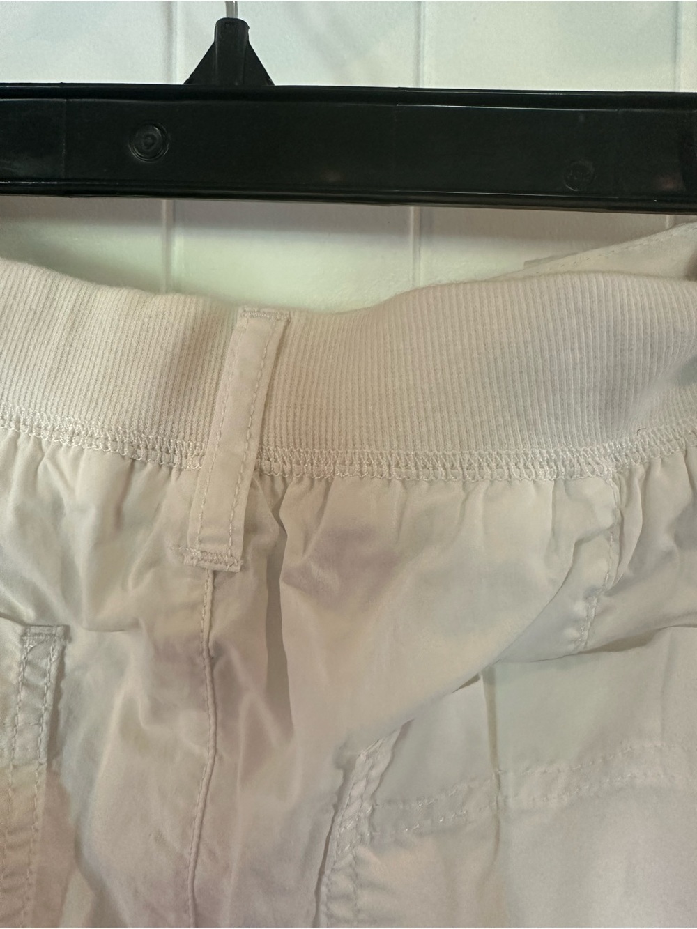 Ralph Lauren White Cropped Drawstring Linen-Blend Pants - Picture 5 of 6
